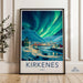 Kirkenes Poster | Aurora Borealis Wall Art | Scandinavia