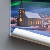 Kirkenes Poster | Northern Lights Wall Art | Scandinavia