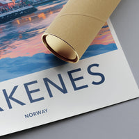 Kirkenes Poster | Norway Wall Art | Scandinavia Decor