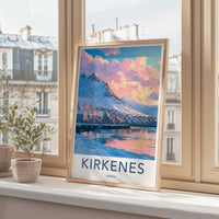 Kirkenes Poster | Norway Wall Art | Scandinavia Decor