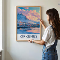 Kirkenes Poster | Norway Wall Art | Scandinavia Decor
