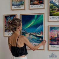 Kirkenes Poster | Winter Wonderland Art | Scandinavia