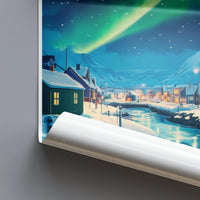 Kirkenes Poster | Winter Wonderland Art | Scandinavia