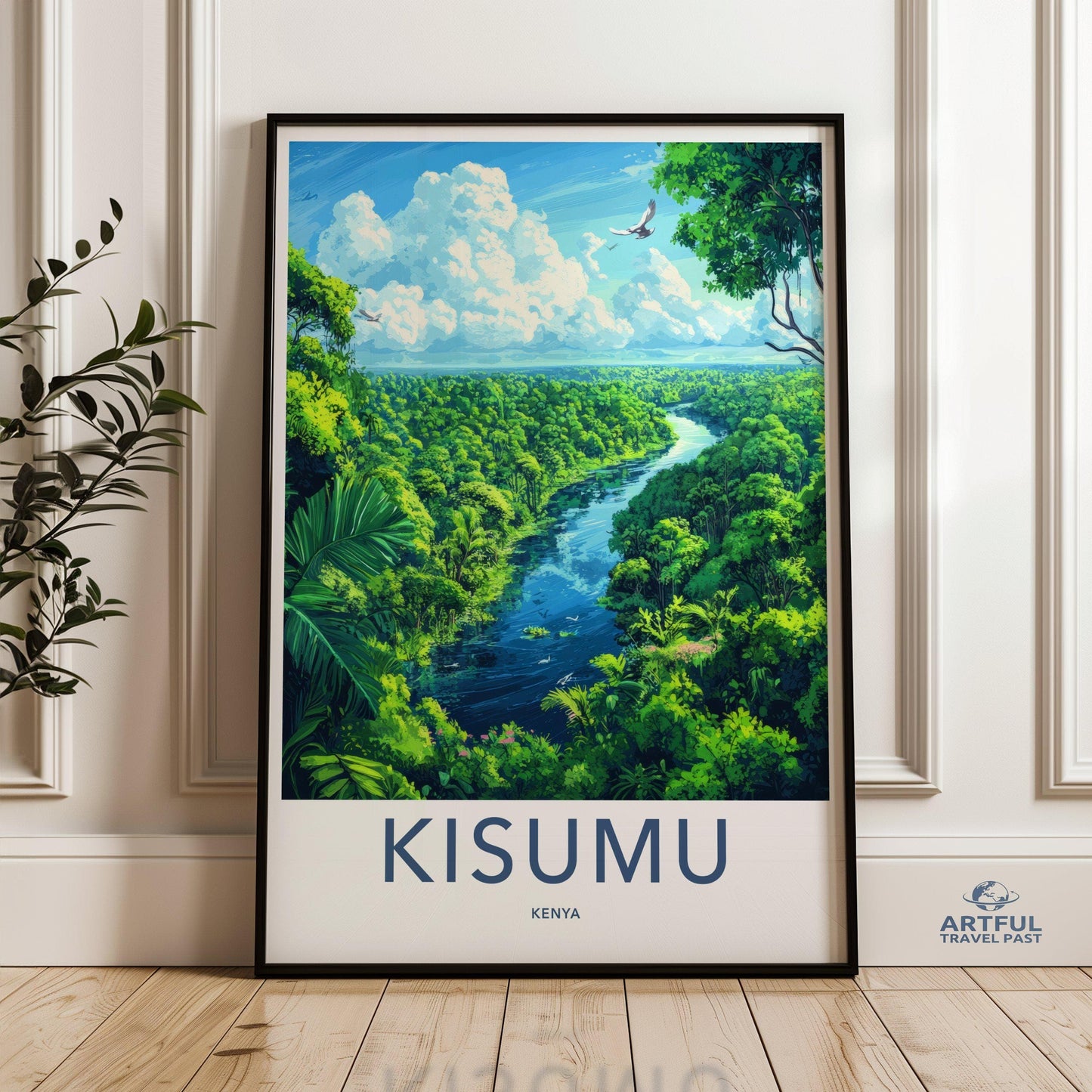 Kisumu Poster | Kenya Wall Art | Africa Decor