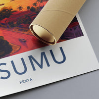 Kisumu Poster | Kenya Wall Art | Africa Decor
