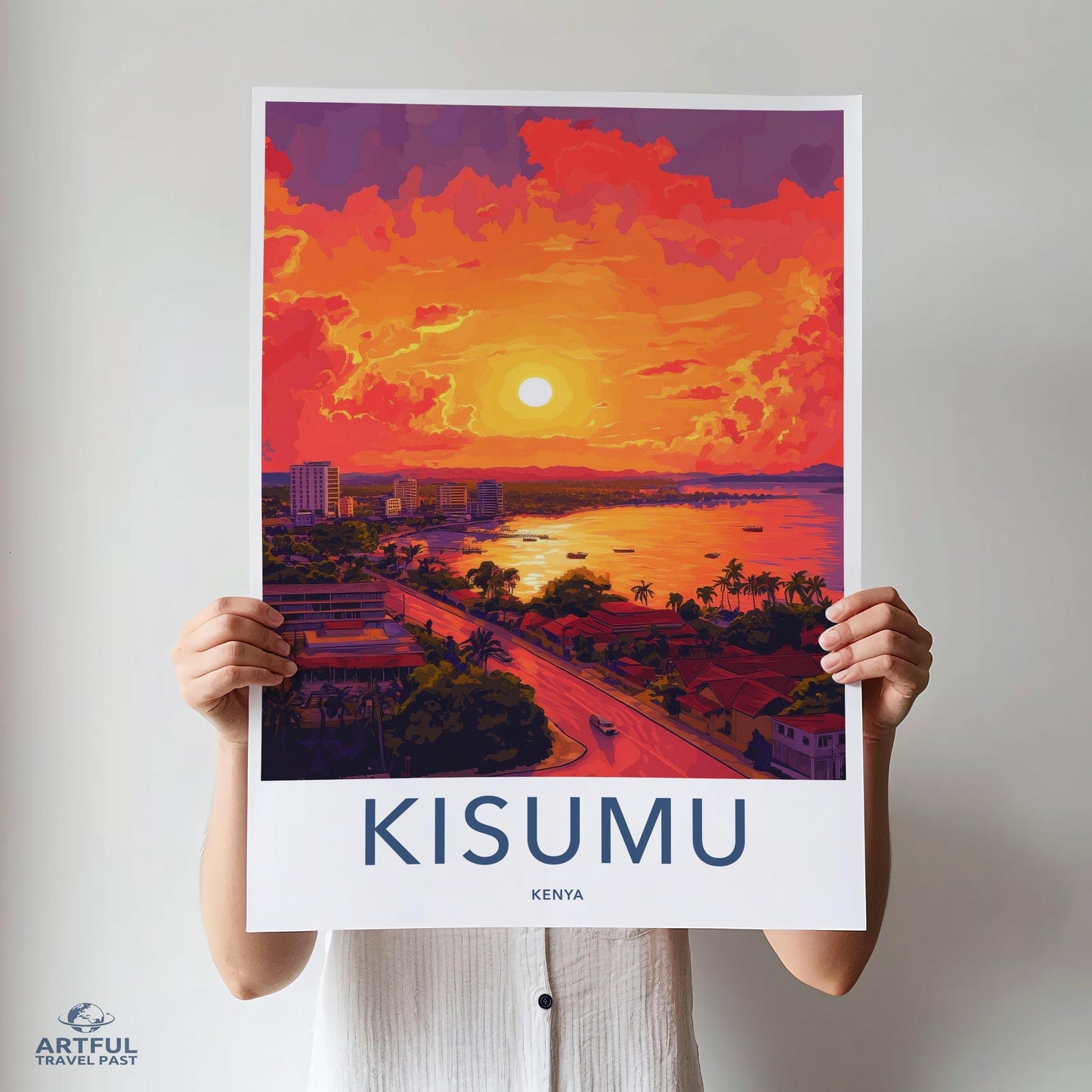 Kisumu Poster | Kenya Wall Art | Africa Decor
