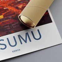 Kisumu Poster | Kenya Wall Art | Africa Decor
