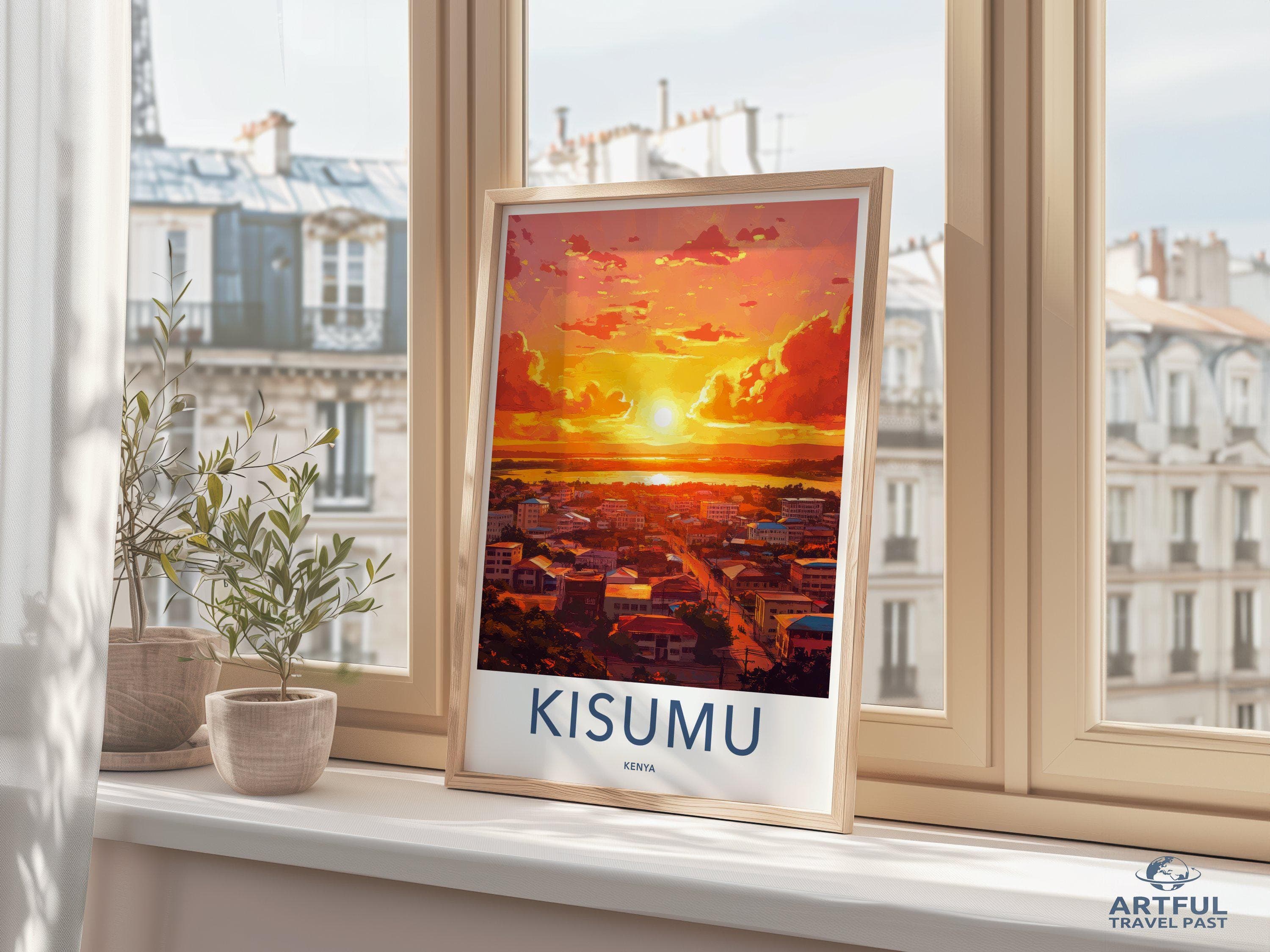 Kisumu Poster | Kenya Wall Art | Africa Decor