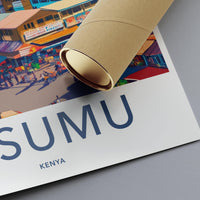 Kisumu Poster | Kenya Wall Art | Africa Decor