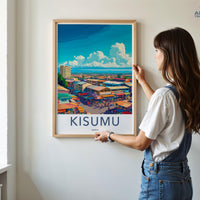Kisumu Poster | Kenya Wall Art | Africa Decor