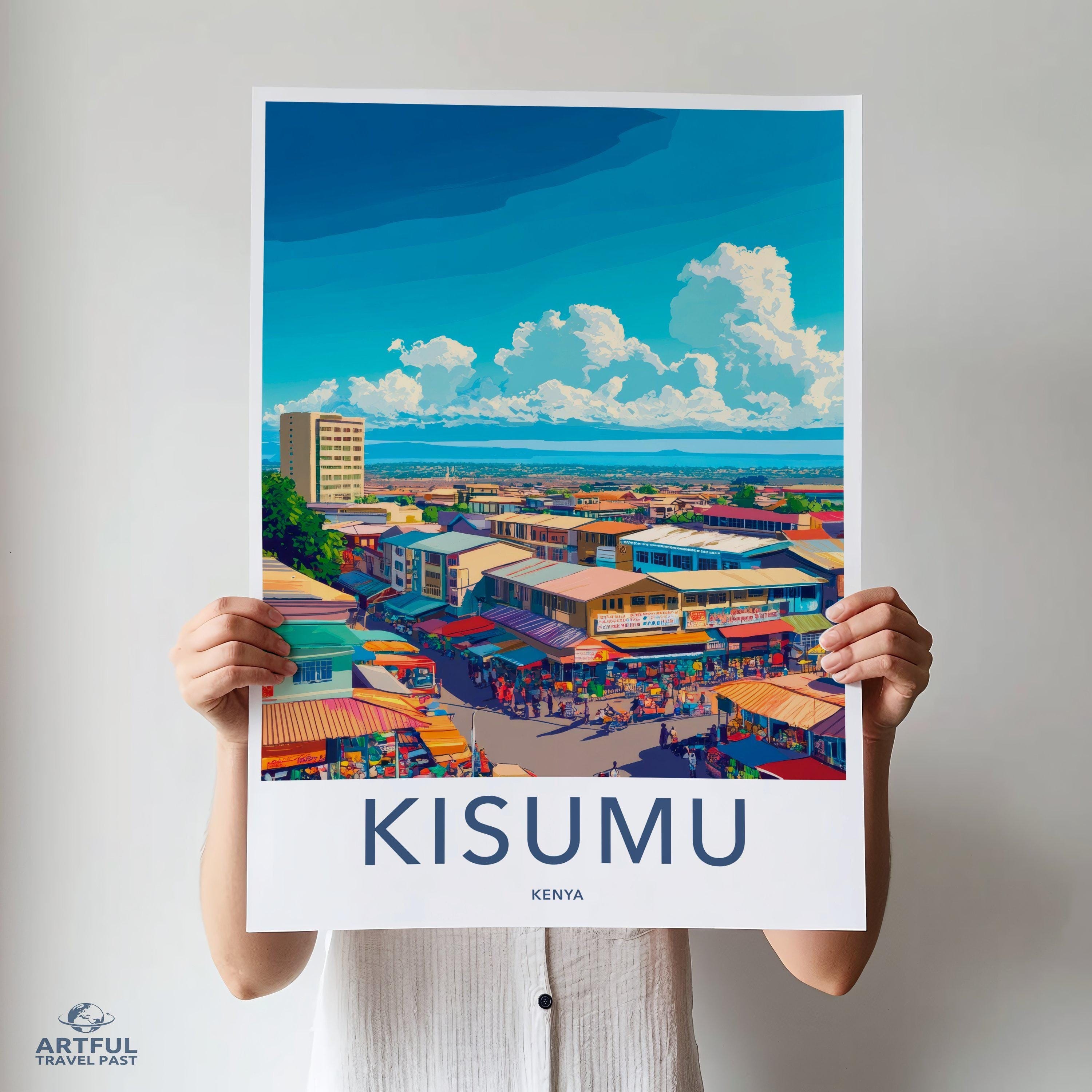 Kisumu Poster | Kenya Wall Art | Africa Decor