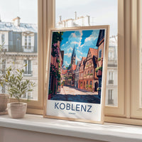 Koblenz Poster | Germany Wall Art | Europe Decor