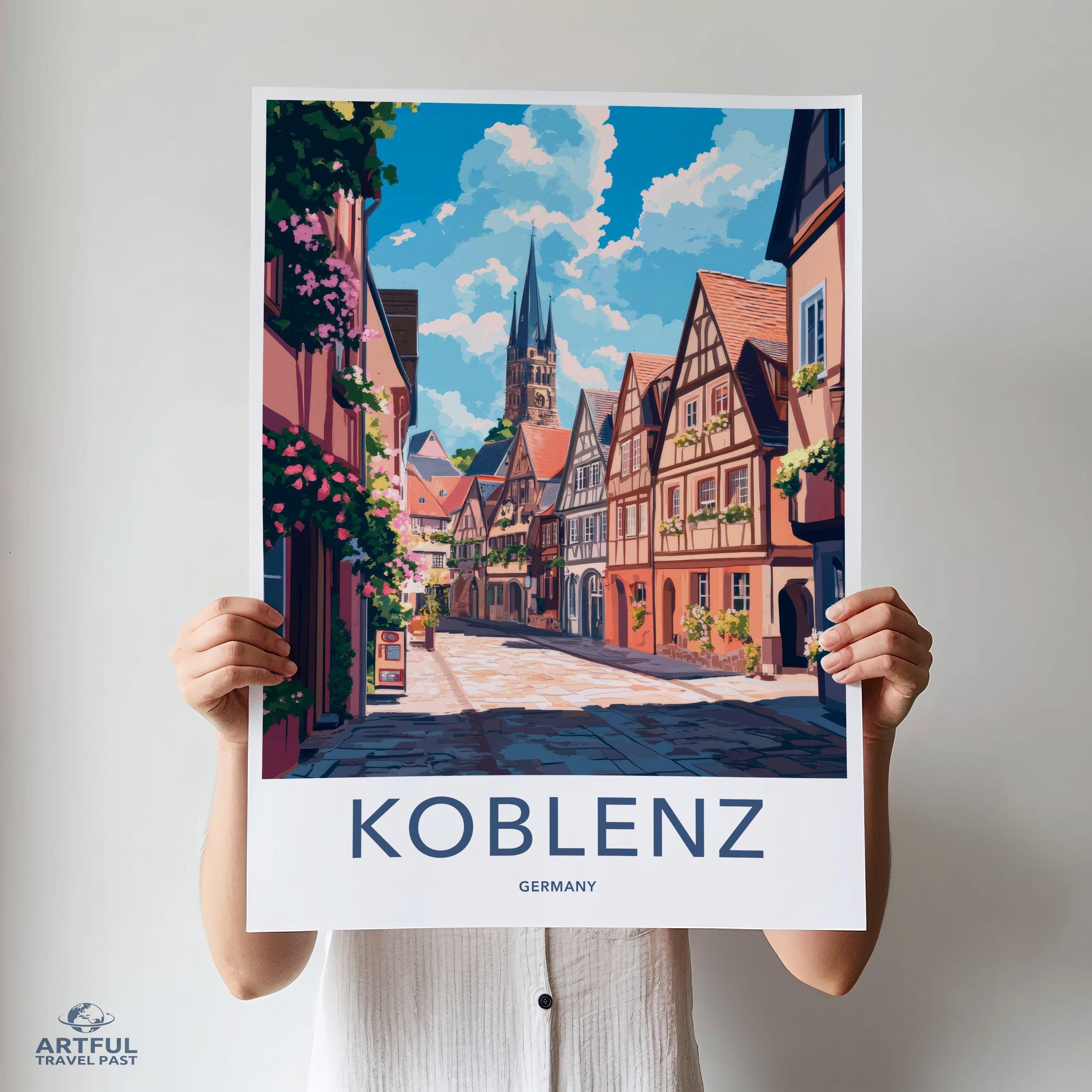 Koblenz Poster | Germany Wall Art | Europe Decor