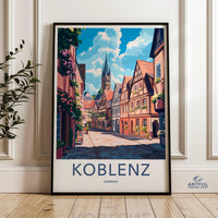 Koblenz Poster | Germany Wall Art | Europe Decor
