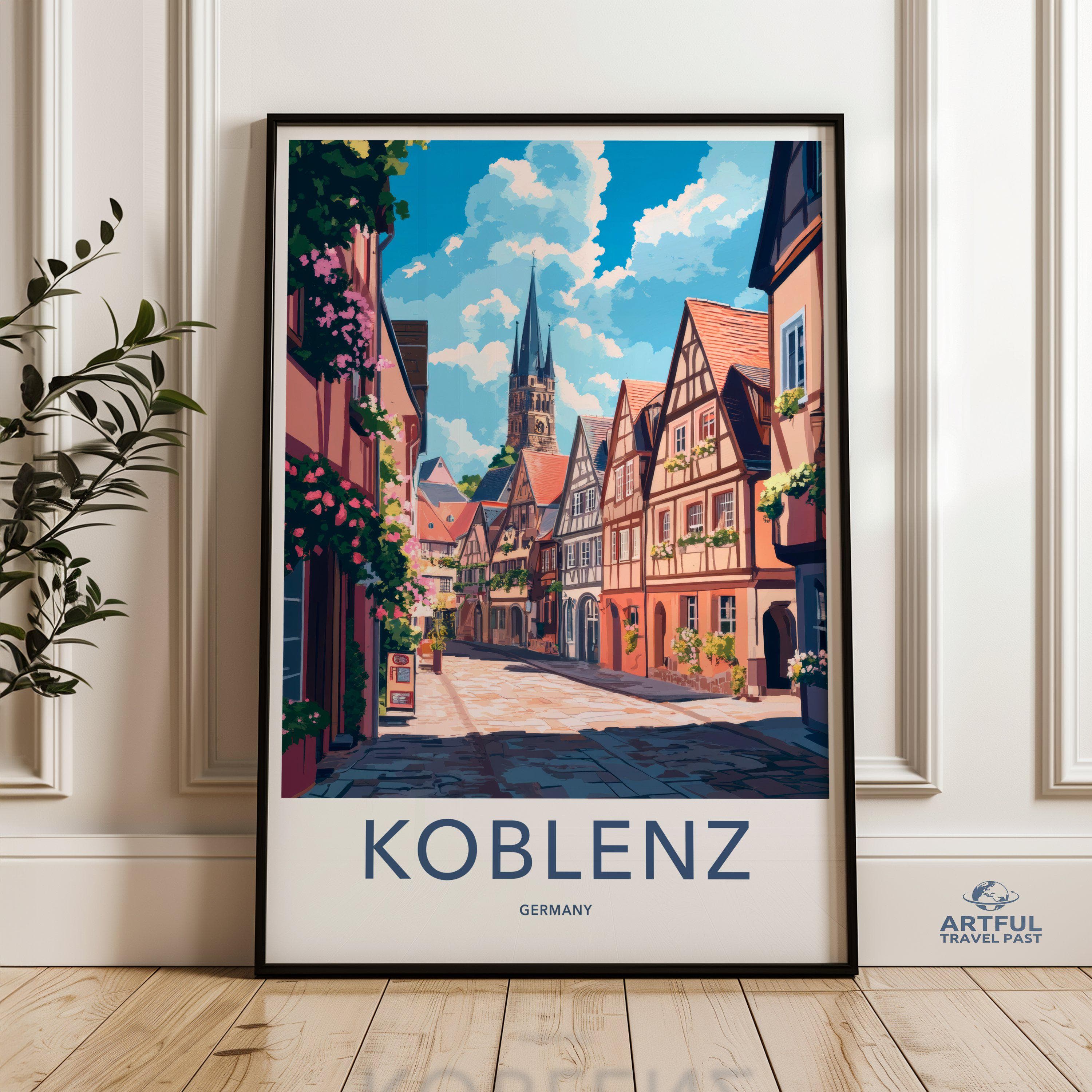 Koblenz Poster | Germany Wall Art | Europe Decor