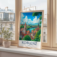 Koblenz Poster | Germany Wall Art | West Germany Decor