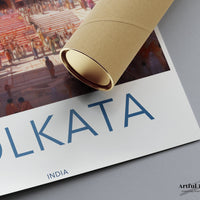 Kolkata Poster | West Bengal Wall Art | India Decor