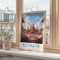 Kolkata Poster | West Bengal Wall Art | India Decor