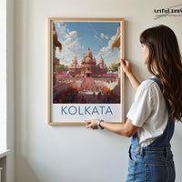 Kolkata Poster | West Bengal Wall Art | India Decor