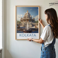 Kolkata Poster | West Bengal Wall Art | India Decor
