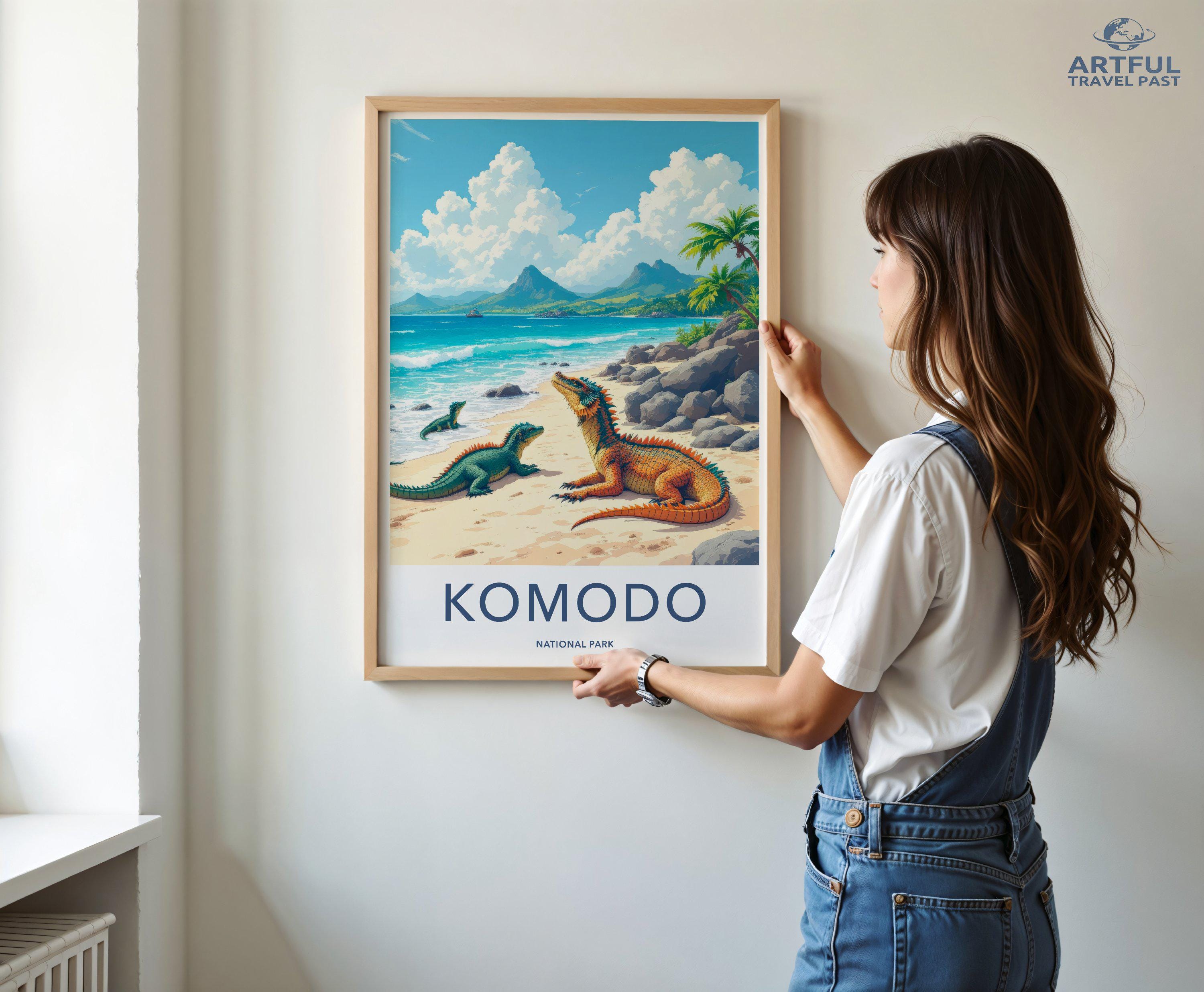 Komodo National Park Poster | Indonesia Wall Art