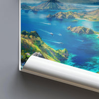 Komodo National Park Poster | Indonesia Wall Art