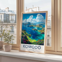 Komodo National Park Poster | Indonesia Wall Art