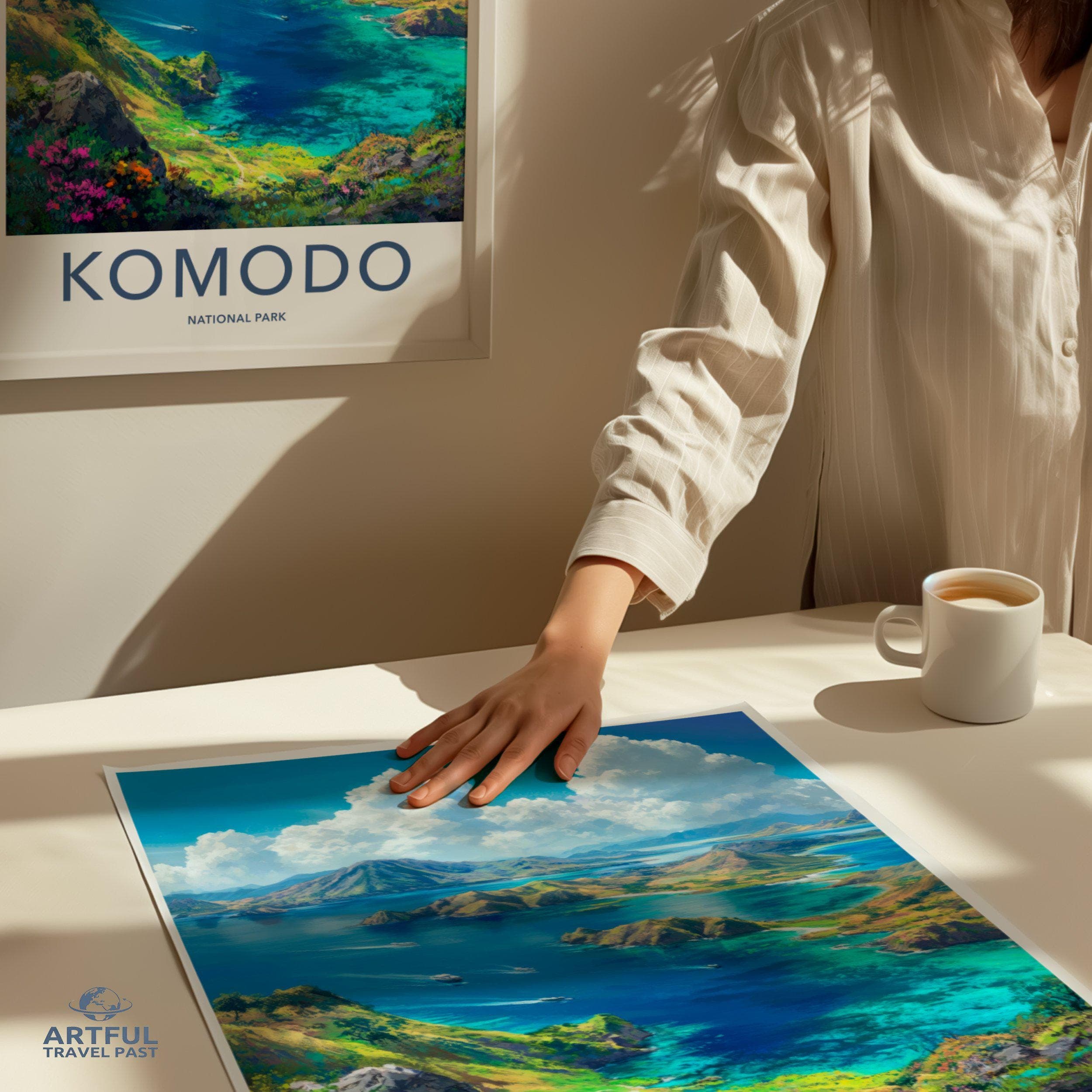 Komodo National Park Poster | Indonesia Wall Art