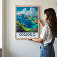 Komodo National Park Poster | Indonesia Wall Art