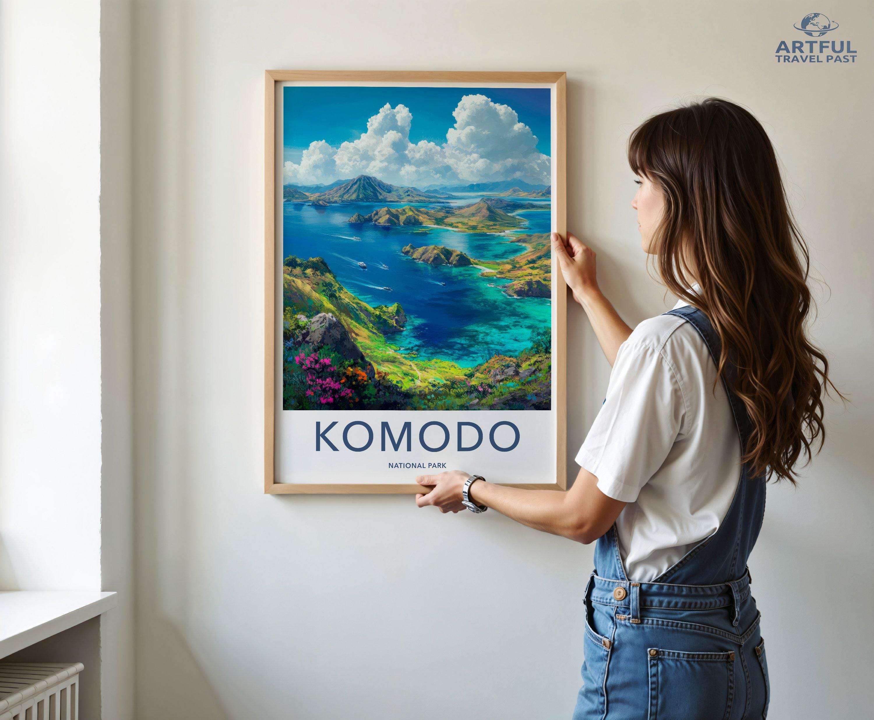 Komodo National Park Poster | Indonesia Wall Art