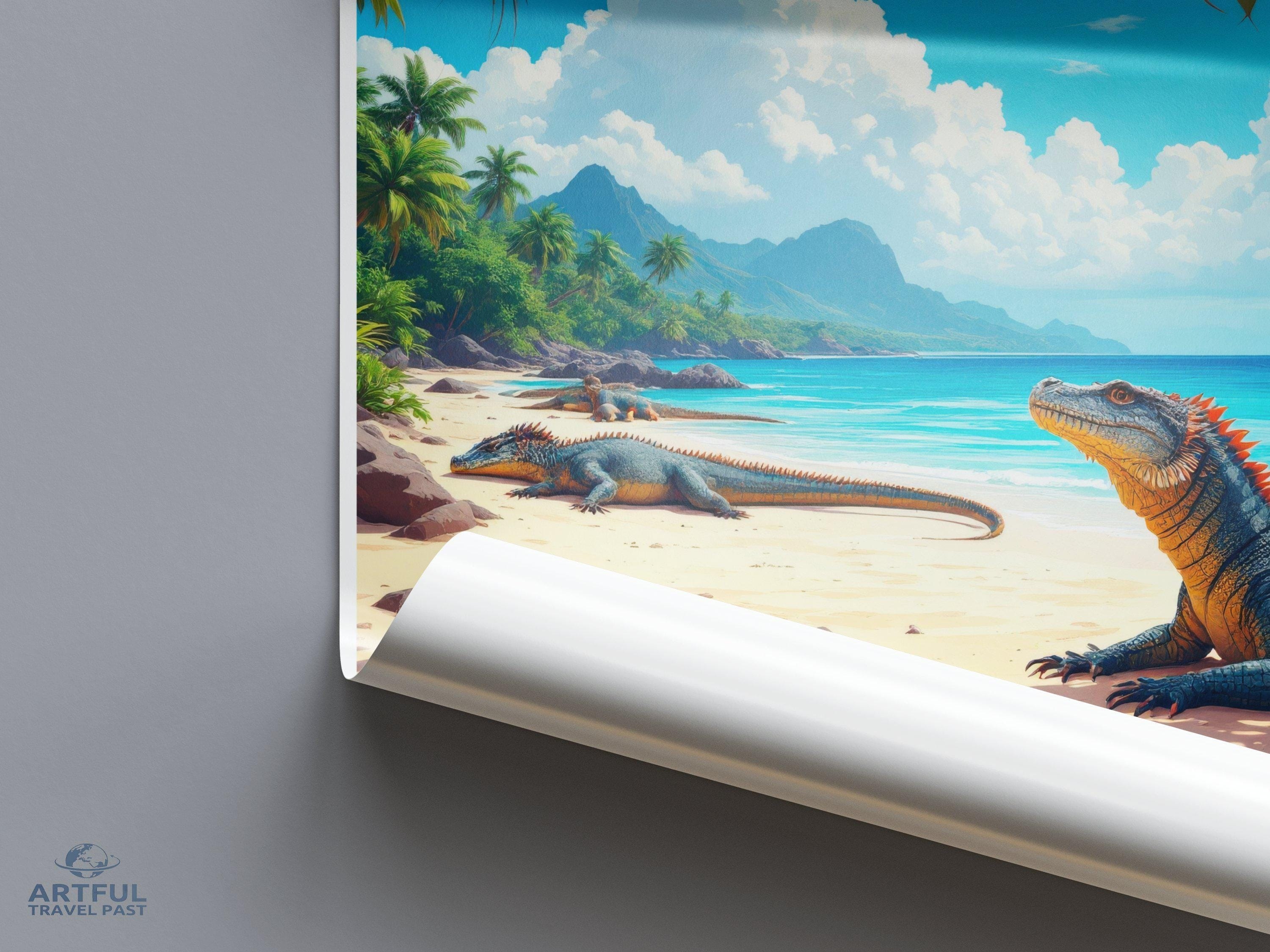 Komodo National Park Poster | Indonesia Wall Art