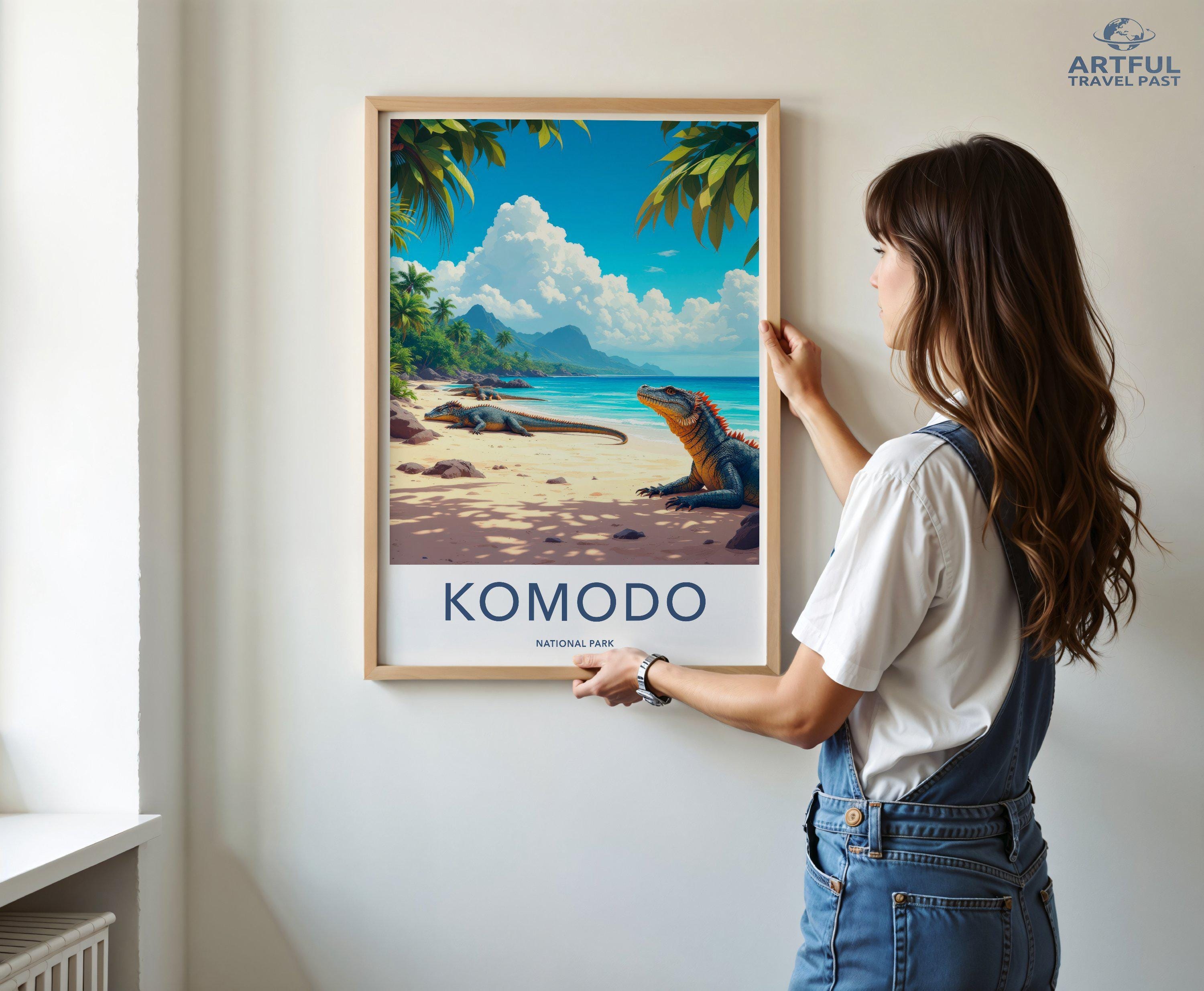 Komodo National Park Poster | Indonesia Wall Art