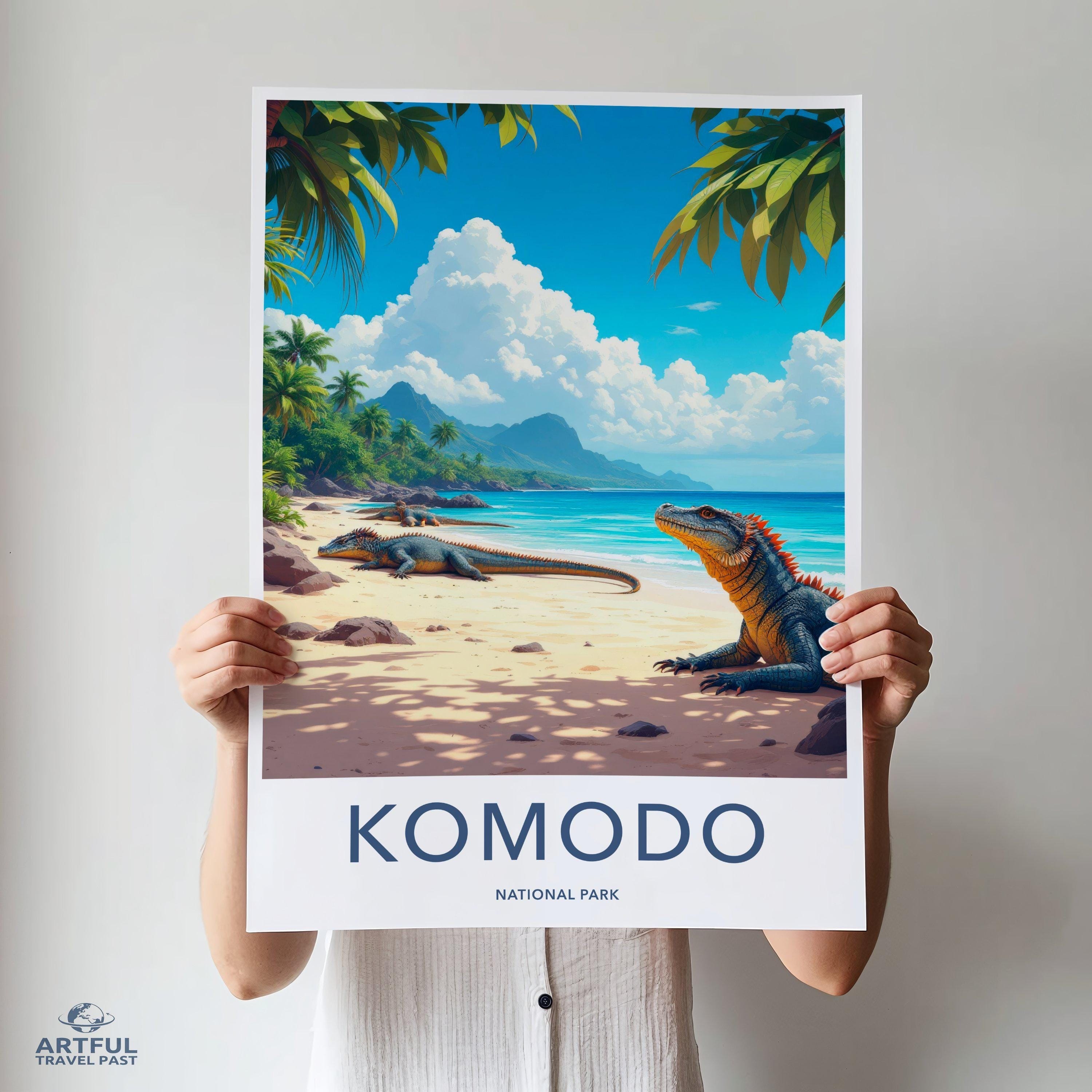 Komodo National Park Poster | Indonesia Wall Art