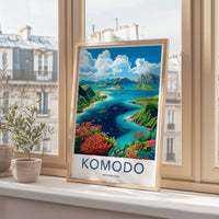 Komodo National Park Poster | Indonesia Wall Art