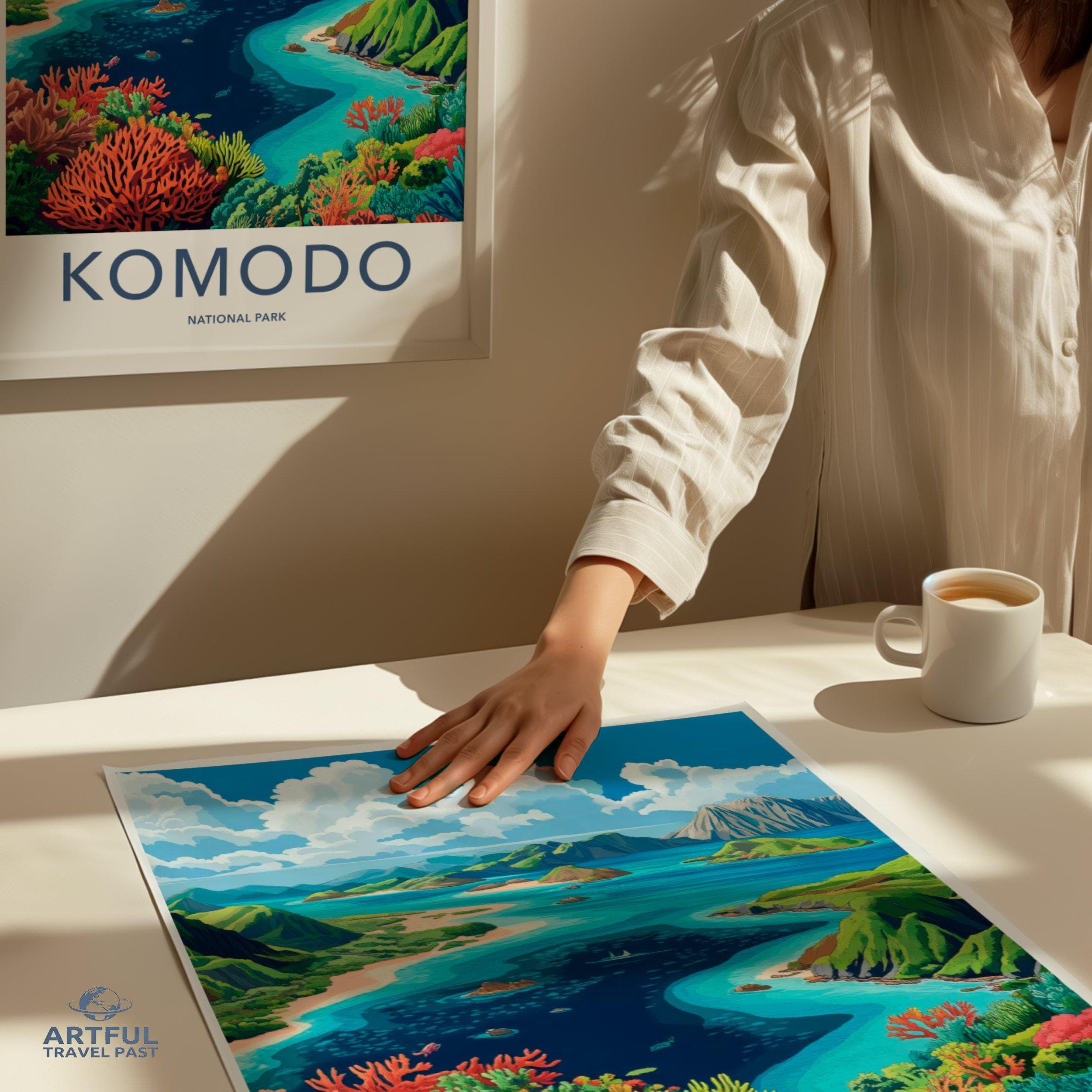 Komodo National Park Poster | Indonesia Wall Art