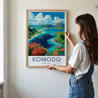 Komodo National Park Poster | Indonesia Wall Art
