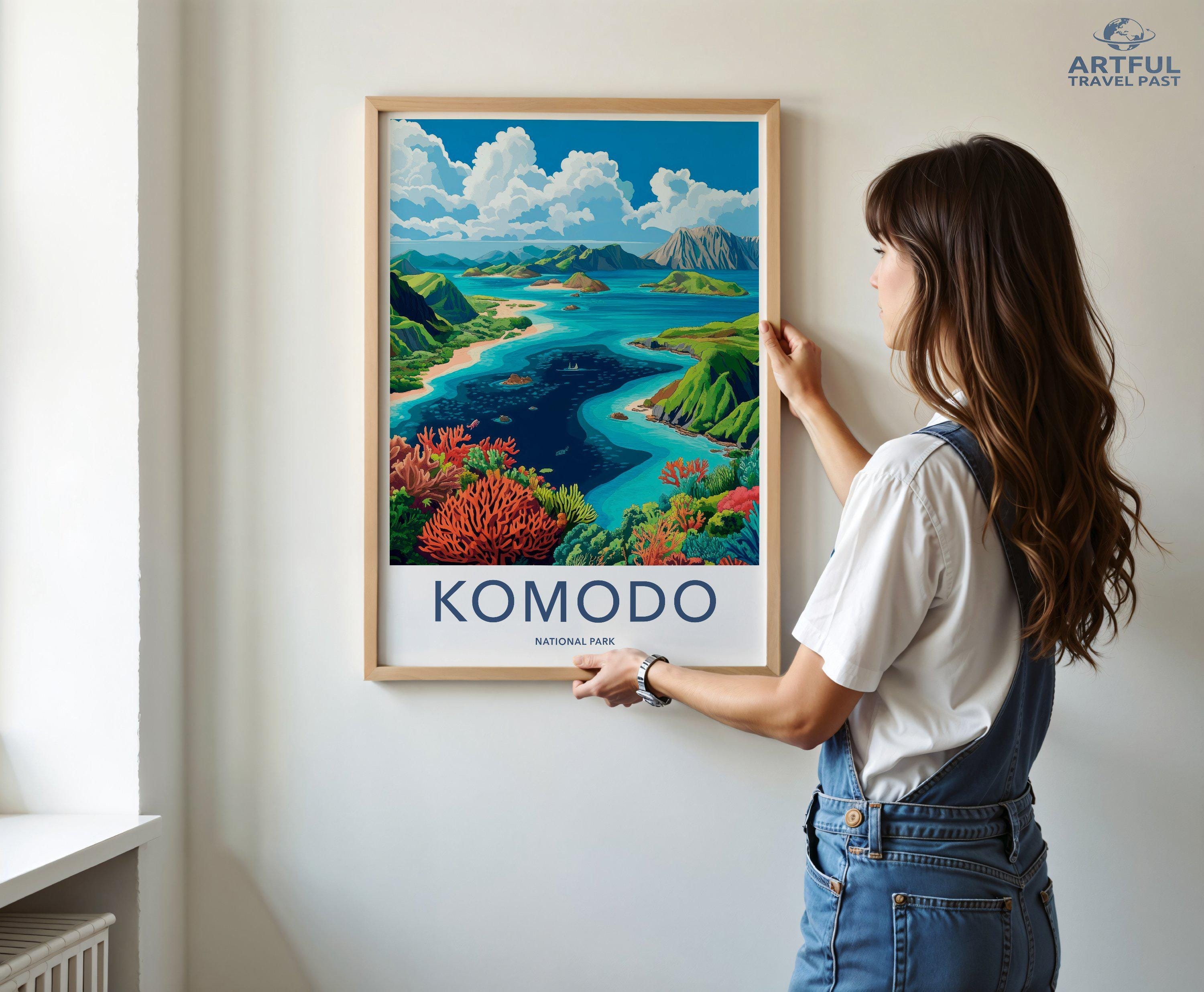 Komodo National Park Poster | Indonesia Wall Art