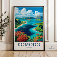 Komodo National Park Poster | Indonesia Wall Art