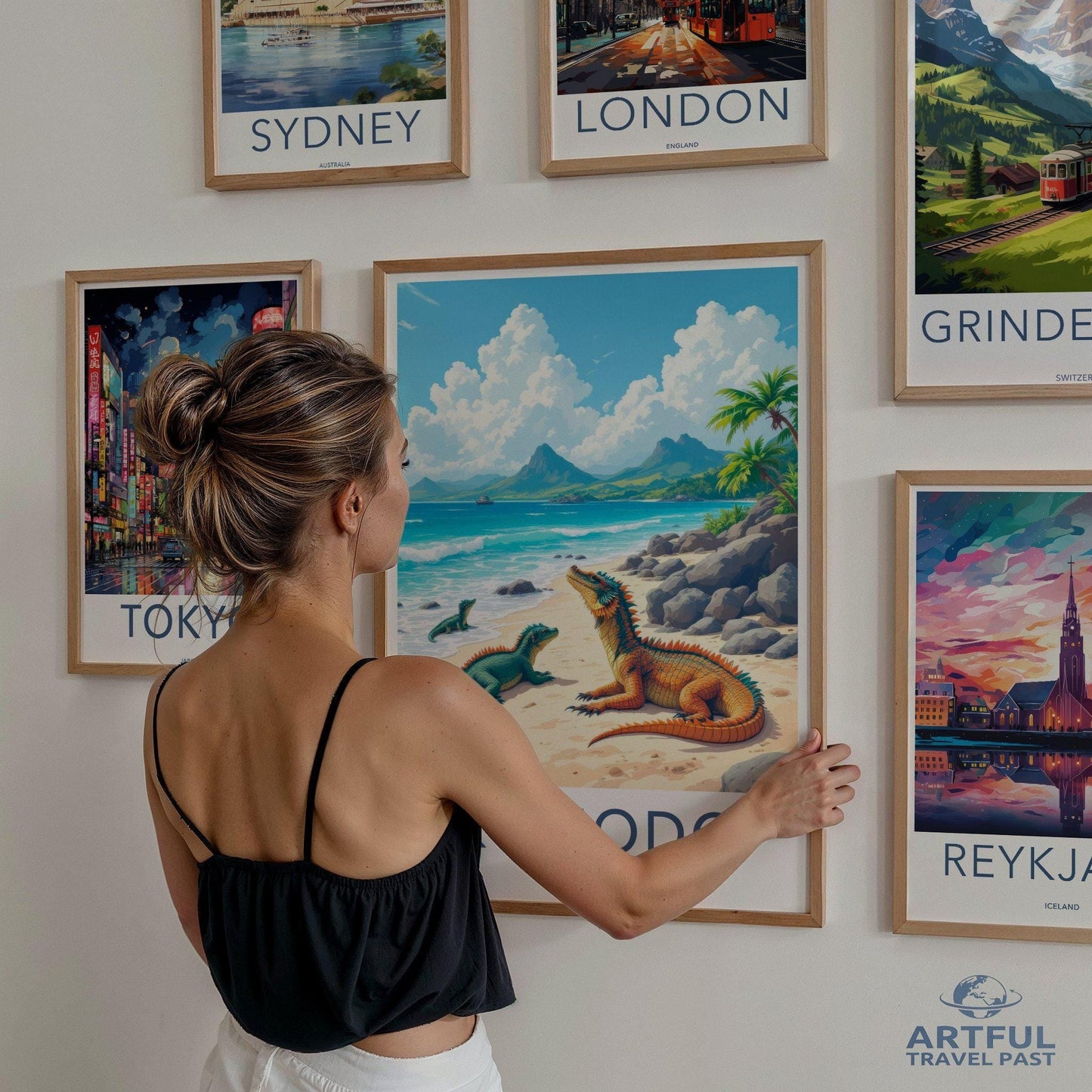 Komodo Poster - Indonesia Wall Art