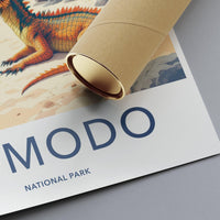 Komodo Poster - Indonesia Wall Art