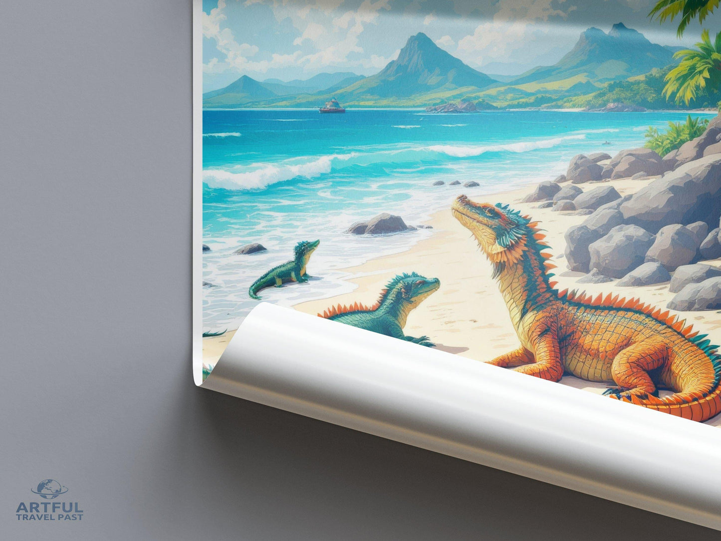 Komodo Poster - Indonesia Wall Art