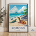 Komodo Poster - Indonesia Wall Art