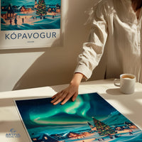 Kópavogur Poster | Iceland Wall Art | Nordic Decor