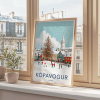 Kópavogur Poster | Iceland Wall Art | Nordic Decor