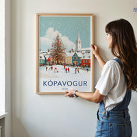 Kópavogur Poster | Iceland Wall Art | Nordic Decor