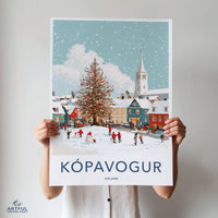 Kópavogur Poster | Iceland Wall Art | Nordic Decor