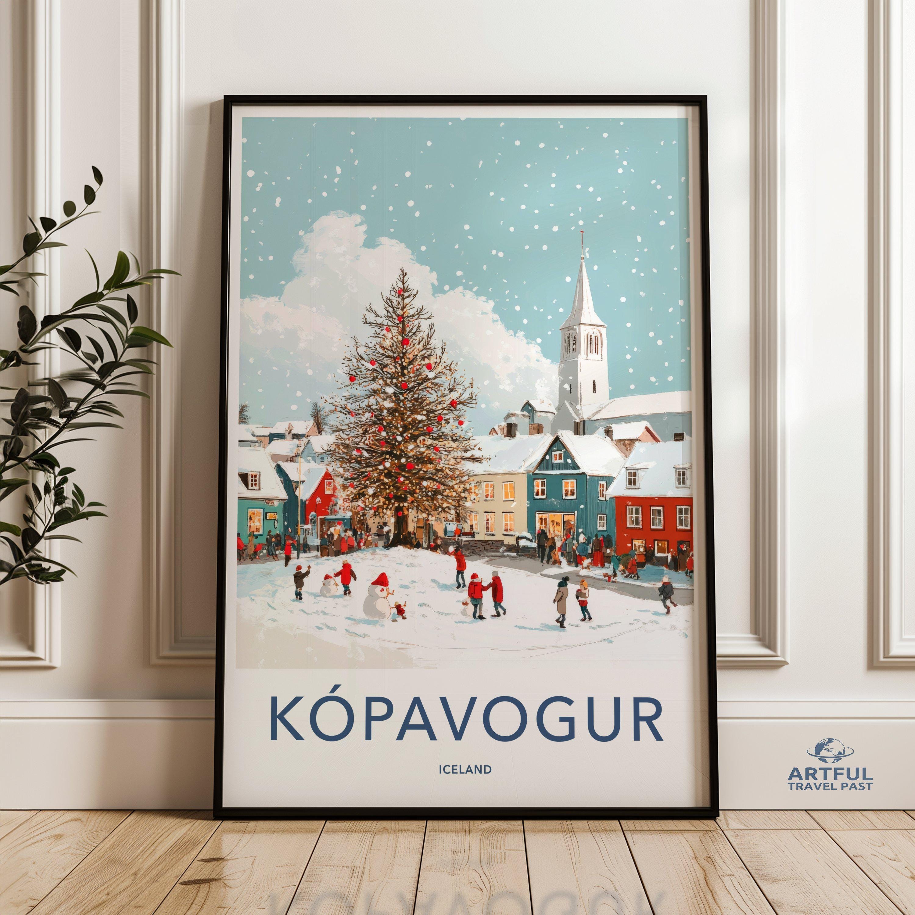 Kópavogur Poster | Iceland Wall Art | Nordic Decor