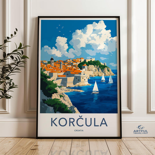 Korcula Poster - Croatia Wall Art