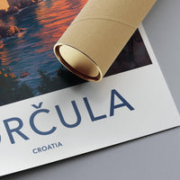 Korcula Poster | Croatia Wall Art | Europe Decor
