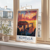 Korcula Poster | Croatia Wall Art | Europe Decor